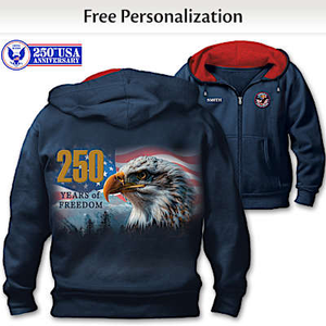 250 Years Of Freedom Men's Hoodie Size XX-Large