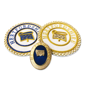 Craft Provincial Undress & Dress Apron Badge & Collar Jewel Set - Classic regalia for Freemasons