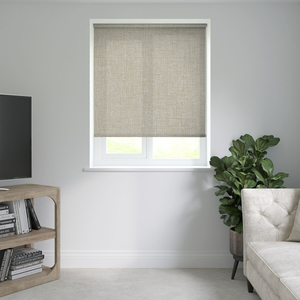 No Drill Ohio Buttermilk Roller Blinds: 630mm x 1120mm Recess