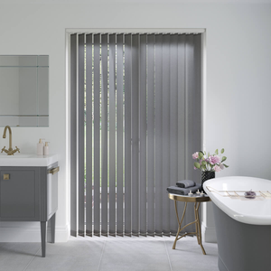 Everest Graphite Grey Vertical Blinds: 865mm x 875mm Recess