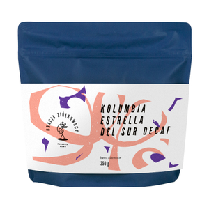 Bracia Ziółkowscy - kawa ziarnista bezkofeinowa Kolumbia Estrella del Sur Washed Sugarcane Decaf Filter 250 g