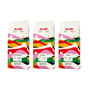 Zestaw kawa Arcaffe 3x1kg - Roma + Mokacrema + Margo