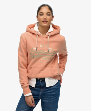 Vintage Logo Metallic Hoodie