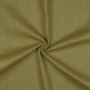 Tissu lin coton lavé - Kaki clair