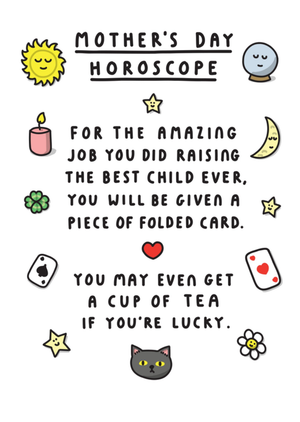 Funny Horoscope Illustrations Mother's Day Card
