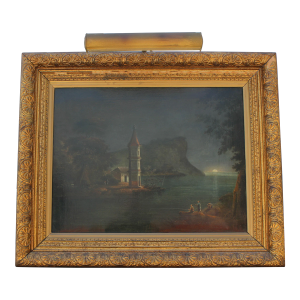 19th Century Orientalist Style Painting, Framed