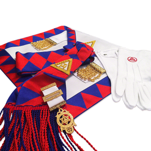 Royal Arch Companions Apron, Sash, Jewel & Gloves Set - Complete ceremonial attire for Royal Arch members