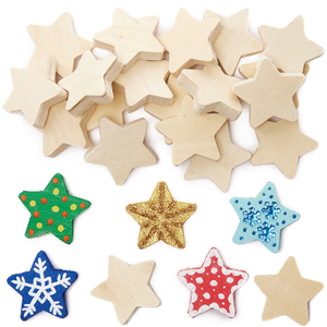 Star Wooden Painting Stones 