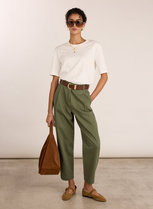 Paola Organic Chino - UK 14 | EU 40 | US 10 / Light Khaki