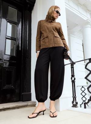 Otis Jersey Balloon Trousers - UK 14 | EU 40 | US 10 / Caviar Black