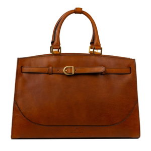 Womens Leather Handbag - Shirley - Coganc Matte Brown (one size)