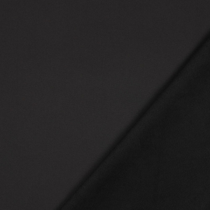 Tissu softshell déperlant envers micro polaire - Noir
