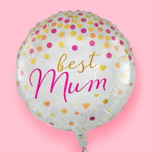 Best Mum Pink and Gold Balloon