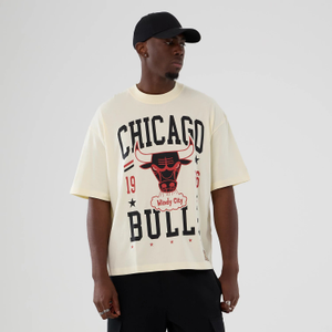 Chicago Bulls NBA Hardwood Classic Cream T-Shirt