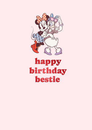 Disney Minnie Mouse And Daisy Duck Happy Birthday Bestie Card