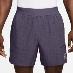 Nike Court Advantage Printed 6in Pantaloncini - Dark Raisin/White