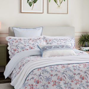 Seren Duvet Cover SET, Blue/Pink