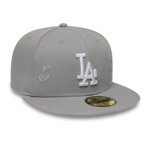 LA Dodgers MLB Paisley Emblem Grey 59FIFTY Fitted Cap