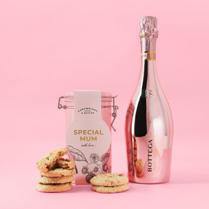 Cartwright & Butler Special Mum Biscuits & Bottega Rosé Gold 75cl