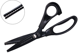 Ciseaux cranteurs festonnés noirs Midnight 23 cm LDH