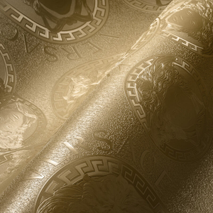 Versace Medusa Amplified Gold Wallpaper - 384611