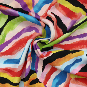 Tissu viscose Abstrait - Violet et noir