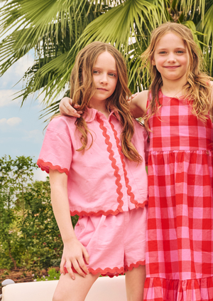 Brooke Ric Rac Trim Short And Shirt Set