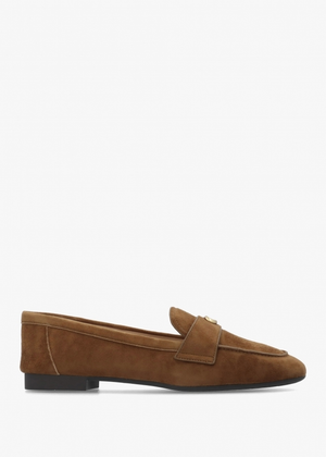 Sculpted C Coconut Suede Loafers