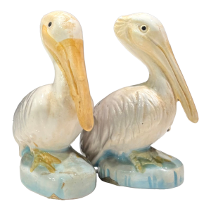 1960s Pelican Salt and Pepper Shakers- a Pair