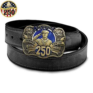 U.S. Navy 250th Anniversary Belt Buckle Collection