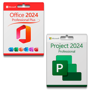 Microsoft Office 2024 Professional Plus + Microsoft Project 2024 Professional für 3 PC