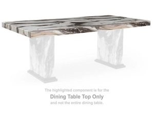 Default Title Jeshina Dark Brown/Beige Dining Table Top PCD581-26T