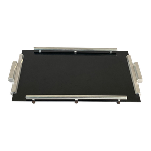 1930s American Plexiglass (Or Lucite) and Aluminum Bar Tray