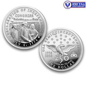 The USA Semiquincentennial Silver Dollar Coin Collection
