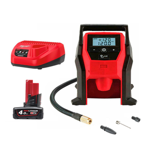 Milwaukee M12BI-401 12V Sub Compact Inflator - 1x M12B4 Battery &amp; C12C Charger