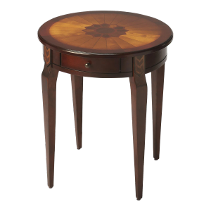 Archer 1 Drawer Side Table, Dark Brown