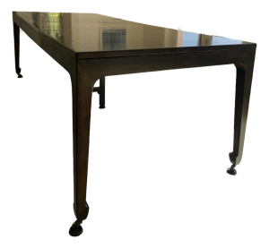 1960s Attributed to Michael Taylor for Baker Pagoda-Style Extension Dining Table