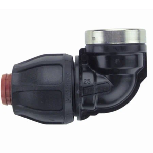 Philmac Rural Elbow 90° Poly x Female BSP Thread Pipe Fitting - 40mm x 32mm (1½″ x 1¼″)
