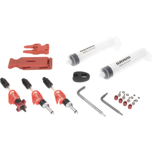 SRAM Standard Dot Brake Bleed Kit (2 Syringes Fittings Bleed Blocks Torx Tool Crowfoot Bleeding Edge Fitting) V2 - X0  Xx  Guide Level Code Hydroroad  G2: size