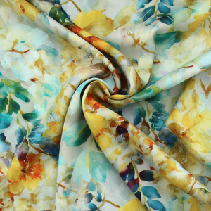 Tissu viscose Aquarelle - Jaune