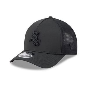 Chicago White Sox MLB Badged Black 9FORTY M-Crown A-Frame Trucker Cap