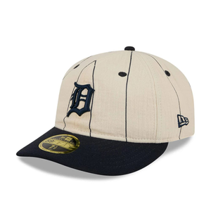 Detroit Tigers MLB Linen Cream Retro Crown 59FIFTY Fitted Cap
