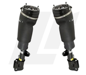 LRC11052 - Pair of Front Air Spring / Air Bag / Struts for Range Rover L322 Vogue - Right and Left - 2009-2012 with Continuous Variable Damping - by Dunlop