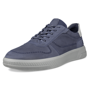 ECCO Mens Move Full Grain Leather Trainers - 8 - 8.5 UK (42EU) / Marine/Wild Dove