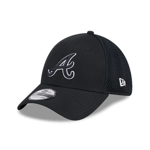 Atlanta Braves MLB Evergreen Neo Black 39THIRTY Stretch Fit Cap