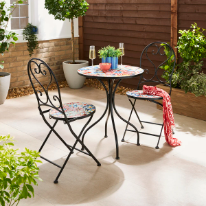 Fiesta Bloom 60cm Mosaic Bistro Set