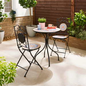 Tuscany 60cm Mosaic Bistro Set