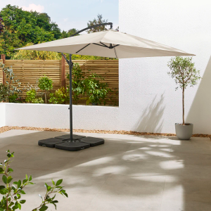 Florida 2x3 Rectangular Parasol - Ecru