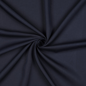 Tissu tencel effet peau de pêche - Bleu navy