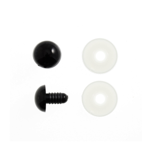 Lot de 10 yeux de sécurité 6 mm - Noir